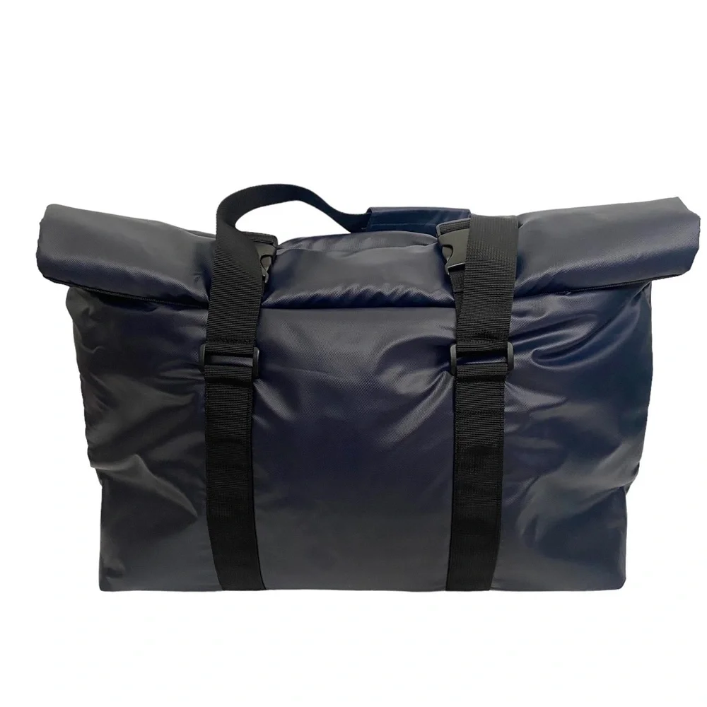NWOT Hugo Boss Parfum Weekender Expandable Duffle Bag Navy Blue